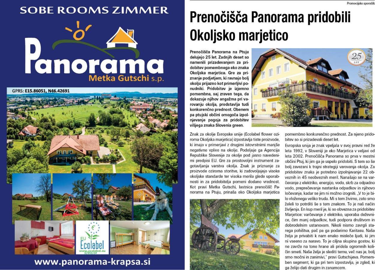 Panorama B&B Ptuj Exteriör bild